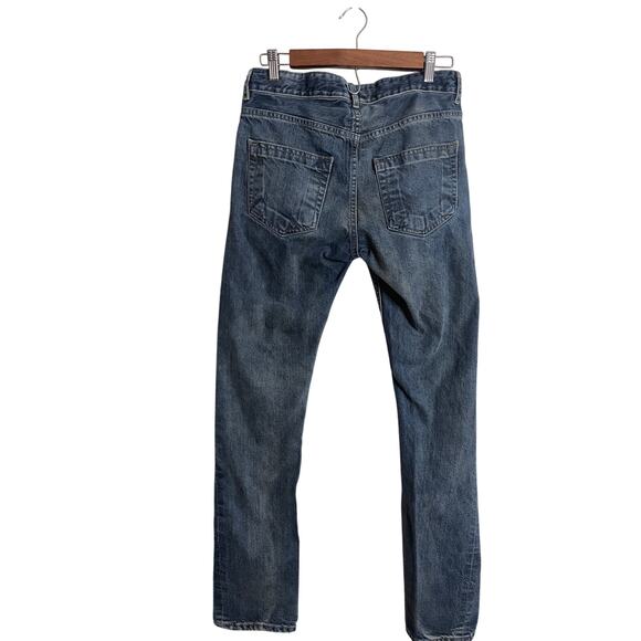 Rick Owens DRKSHDW Blue  Detroit Cut Slim Fit Denim Jeans Mens Size 30 (FLAWED) - Picture 2 of 14